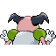 Mr. Mime shiny back-facing sprite from Pokémon Ruby
