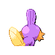 Mudkip shiny back-facing sprite from Pokémon SoulSilver
