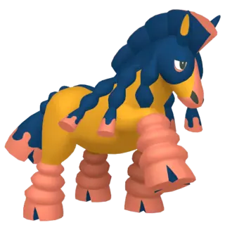 Mudsdale shiny front-facing sprite from Pokémon Violet