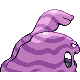 Muk back-facing sprite from Pokémon Diamond