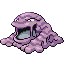 Muk front-facing sprite from Pokémon FireRed