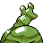 Muk shiny back-facing sprite from Pokémon Gold
