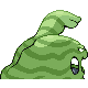Muk shiny back-facing sprite from Pokémon HeartGold