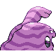 Muk back-facing sprite from Pokémon Platinum
