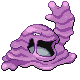 Muk front-facing sprite from Pokémon Platinum