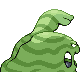 Muk shiny back-facing sprite from Pokémon Platinum