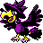 Murkrow shiny front-facing sprite from Pokémon Crystal