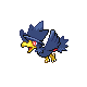 Murkrow front-facing sprite from Pokémon Pearl