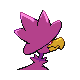 Murkrow shiny back-facing sprite from Pokémon Pearl