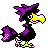 Murkrow shiny front-facing sprite from Pokémon Gold