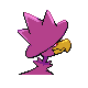 Murkrow shiny back-facing sprite from Pokémon HeartGold