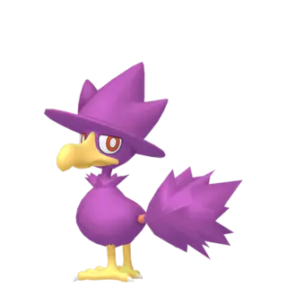 Murkrow shiny front-facing sprite from Pokémon Violet