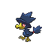 Murkrow front-facing sprite from Pokémon Platinum