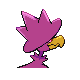 Murkrow shiny back-facing sprite from Pokémon Platinum