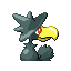 Murkrow back-facing sprite from Pokémon Sapphire