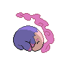 Musharna back-facing sprite from Pokémon Black