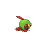 Natu back-facing sprite from Pokémon White