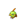Natu shiny front-facing sprite from Pokémon White