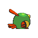 Natu back-facing sprite from Pokémon Pearl