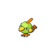 Natu shiny front-facing sprite from Pokémon Pearl