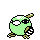 Natu shiny front-facing sprite from Pokémon Silver