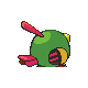 Natu back-facing sprite from Pokémon SoulSilver