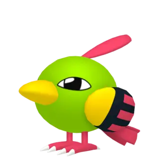 Natu front-facing sprite from Colosseum