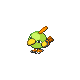 Natu shiny front-facing sprite from Pokémon Platinum