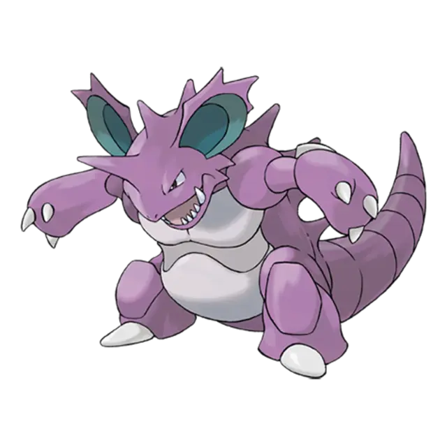Nidoking, the Drill Pokémon — Poison/Ground-type Pokémon official artwork