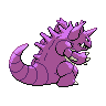 Nidoking back-facing sprite from Pokémon Black 2