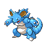 Nidoking shiny front-facing sprite from Pokémon White