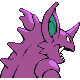 Nidoking back-facing sprite from Pokémon Pearl