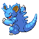 Nidoking shiny front-facing sprite from Pokémon Pearl