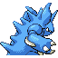 Nidoking shiny back-facing sprite from Pokémon FireRed