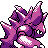 Nidoking back-facing sprite from Pokémon Silver