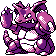 Nidoking front-facing sprite from Pokémon Silver