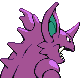 Nidoking back-facing sprite from Pokémon SoulSilver
