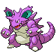 Nidoking front-facing sprite from Pokémon SoulSilver