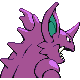 Nidoking back-facing sprite from Pokémon Platinum
