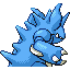 Nidoking shiny back-facing sprite from Pokémon Sapphire