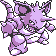 Nidoking front-facing sprite from Pokémon Yellow