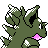 Nidoqueen shiny back-facing sprite from Pokémon Silver
