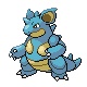 Nidoqueen front-facing sprite from Pokémon HeartGold