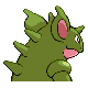 Nidoqueen shiny back-facing sprite from Pokémon HeartGold