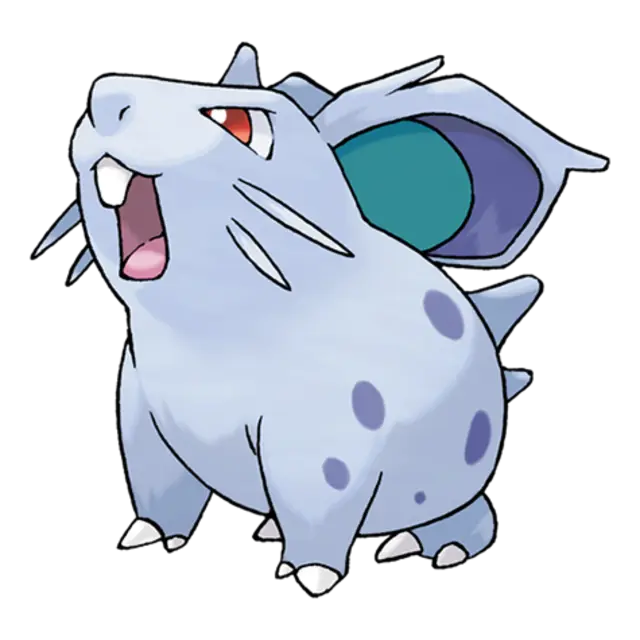 Nidoran-F, the Poison Pin Pokémon — Poison-type Pokémon official artwork