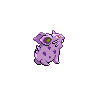 Nidoran-F shiny back-facing sprite from Pokémon Black