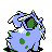 Nidoran-F back-facing sprite from Pokémon Silver
