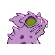 Nidoran-F shiny back-facing sprite from Pokémon HeartGold