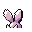 Nidoran-M back-facing sprite from Pokémon Red