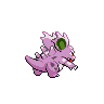 Nidorina shiny back-facing sprite from Pokémon Black 2